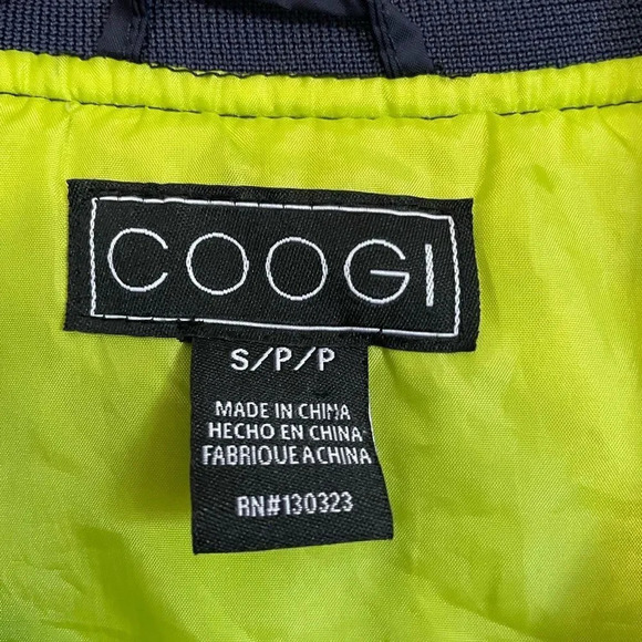 Coogi Navy Nylon Bomber Jacket SZ S‎ - Picture 3 of 8